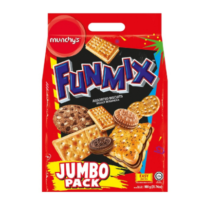 MUNCHY'S  FUNMIX  BIG VALUE ASSORTED BISCUIT  900G