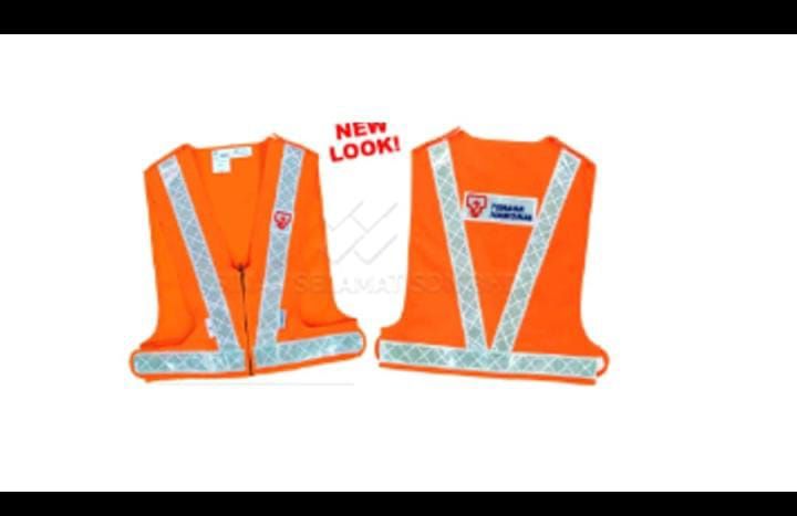 TNB Safety vest zip type ( sirim ) with front & rear TNB logo
