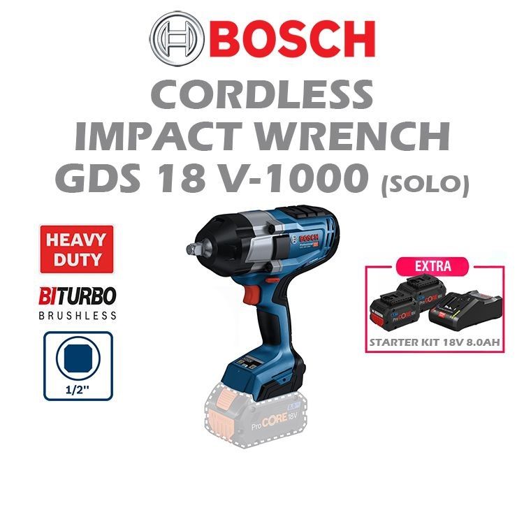 BOSCH GDS18V400 18V CORDLESS IMPACT WRENCH