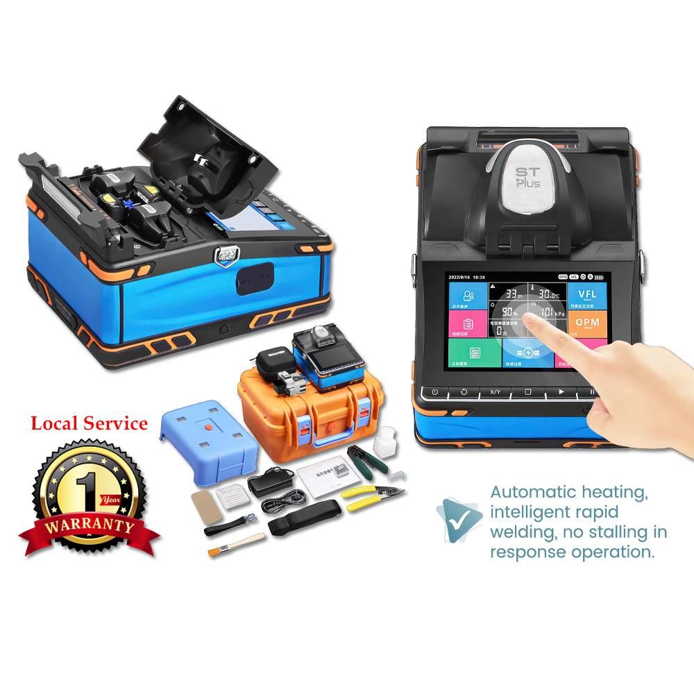 S1 INTELLIGENT WELDING FULLY AUTOMATIC OPTICAL FIBER FUSION SPLICER SPLICING MACHINE WITH TOUCH SCREEN VFL OPM