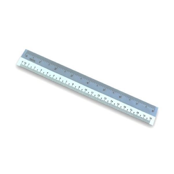 12" PLASTIC STRAIGHT RULER
