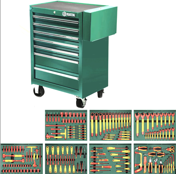 Sata 166PCS ELECTRICAL AUTOMOTIVE TOOL SET