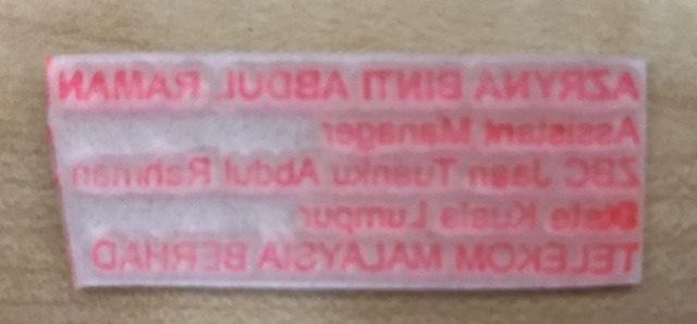 Rubber Stamp Getah Sahaja