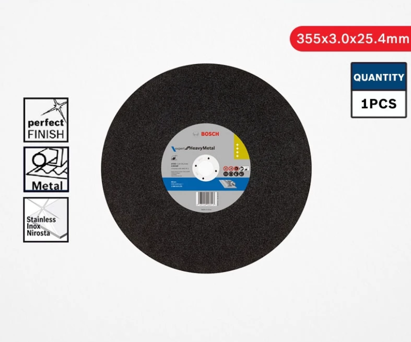BOSCH CUTTING DISC FOR HEAVY METAL (355 X 3.0 X 25.4 MM) - (2608619276)