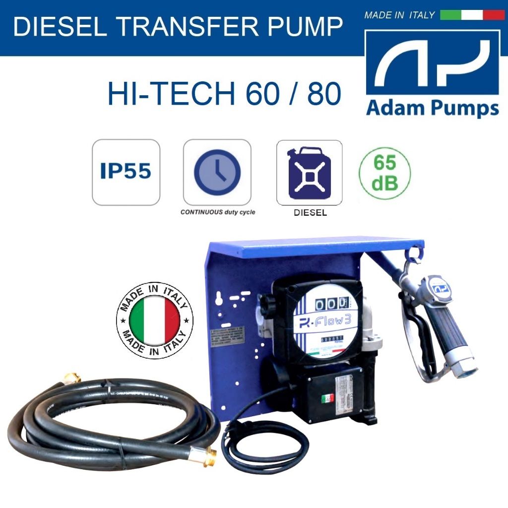 ADAM PUMPS HI-TECH 80 Electric Diesel Transfer Pump