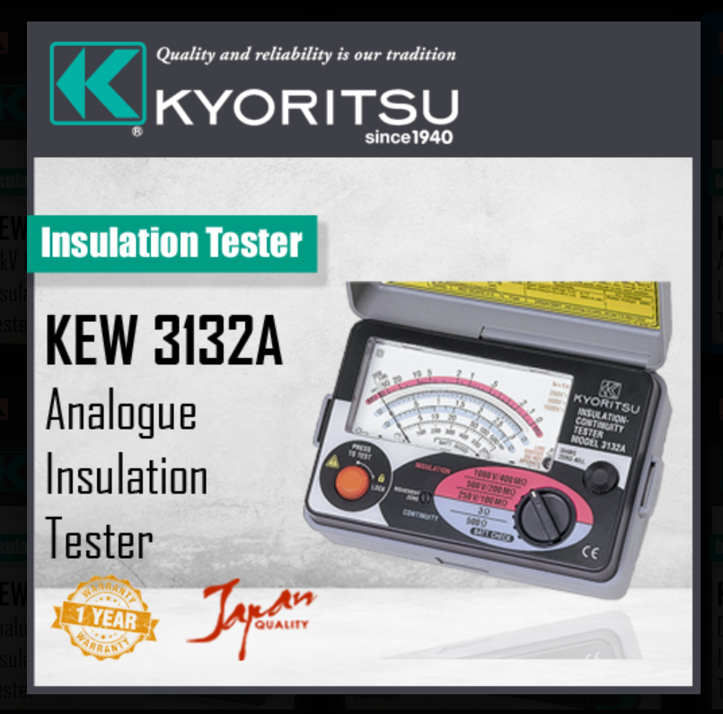 KYORITSU 3132A  ANALOGUE INSULATION /