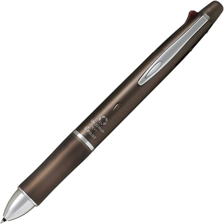 Pilot Dr Grip 4+1 0.5mm Ash Metal Brown Barrel (Ash Metal Colour)
