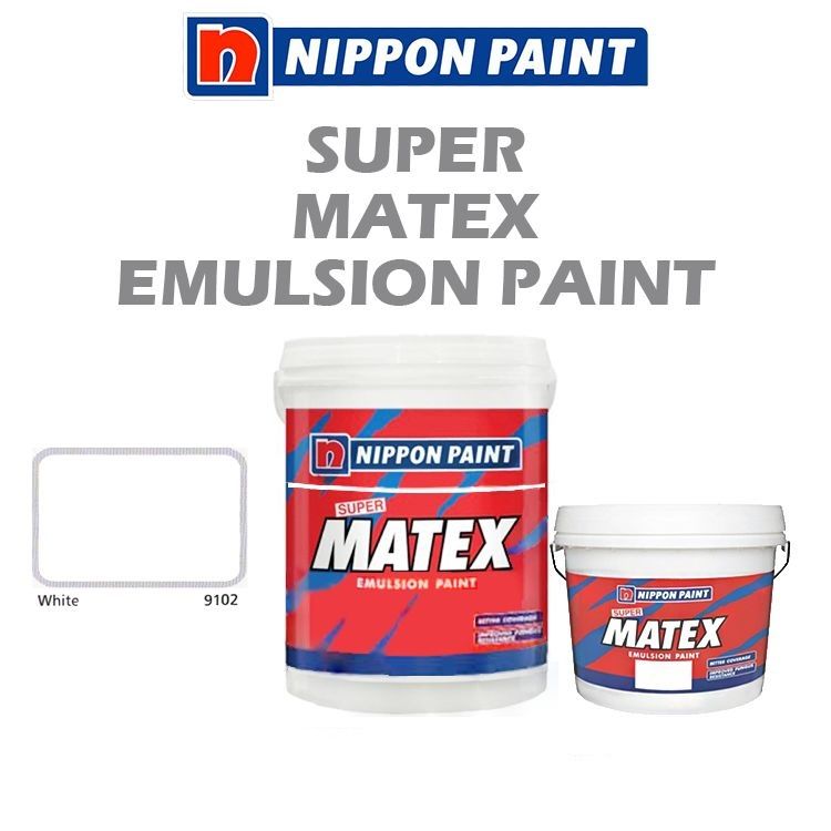 NIPPON SUPER MATEX EMULSION PAINT - WHITE 9102