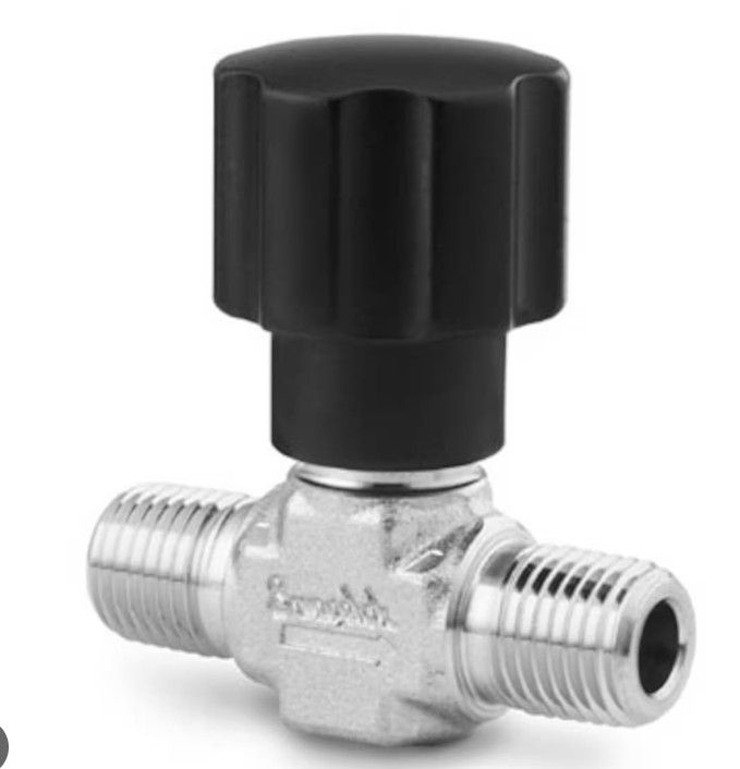 SS INTEGRAL BONNET NON-  ROTATING STEM VALVE, 0.27 CV, 1/4 "" MNPT
