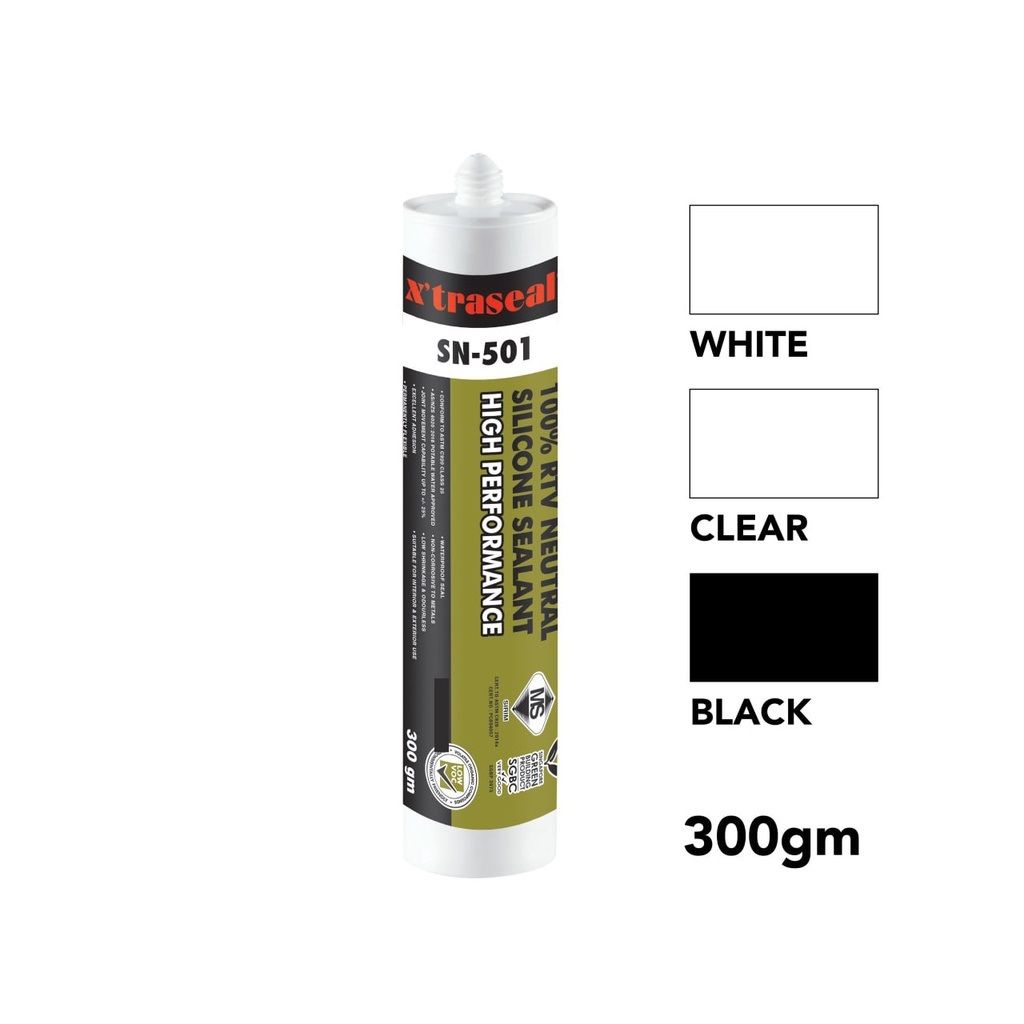 XTRASEAL SN-501 100% RTV Neutral Silicone Sealant 300g