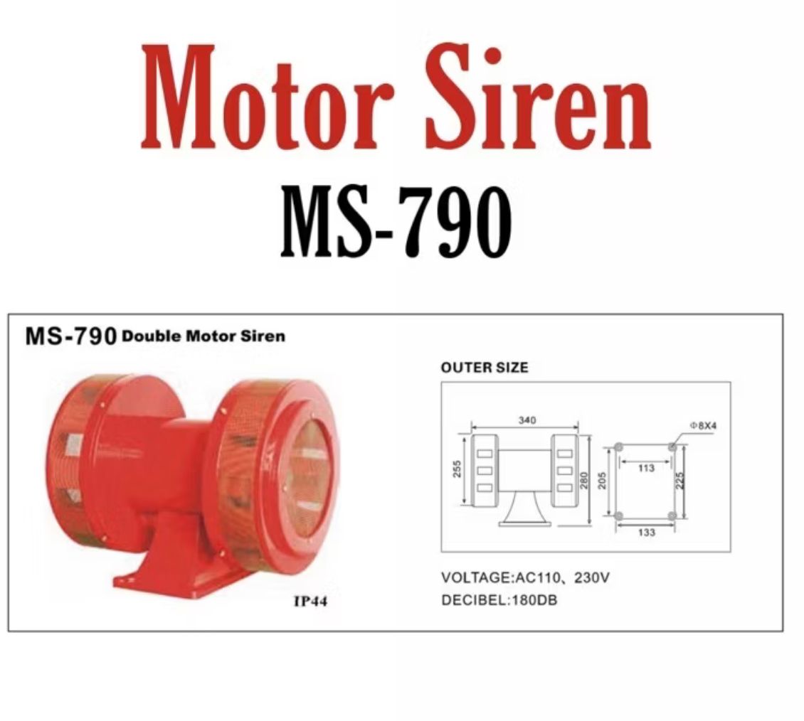 Siren Emergency Siren Double Door Motor Siren