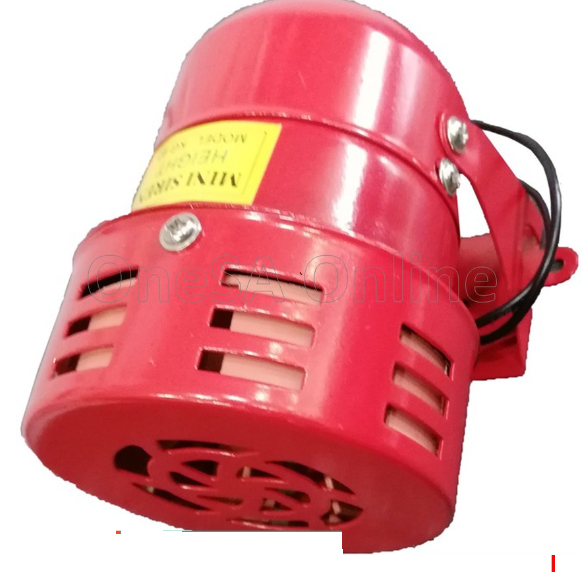 MINI WARNING SIREN ALARM, 3-INCH ~ RED, (MS-190)_240V
