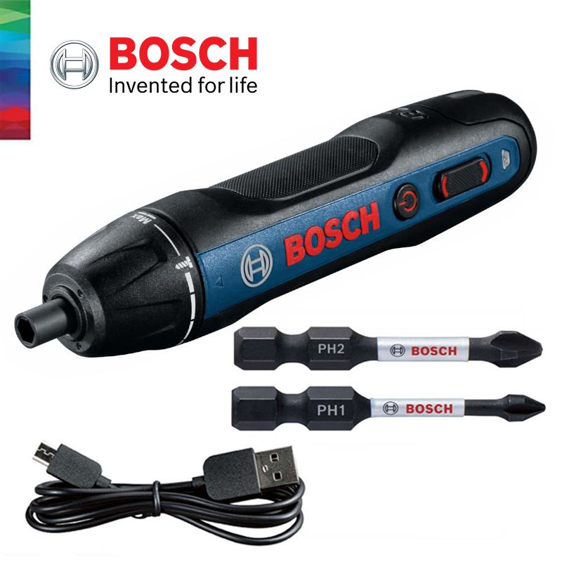 BOSCH GO 2 SOLO Smart Screwdriver (With 2pcs Screwdriver Bits + Micro USB Cable)