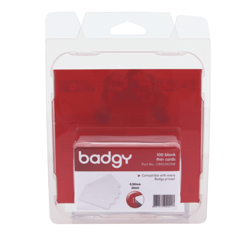 BADGY PVC CARD CBGC0020W 20MIL (0.50MM) / CBGC0030W 30MIL (0.76MM)