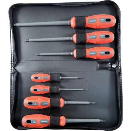 Kennedy 7pc VDE Approved Dual Grip Insulated Screwdriver Set