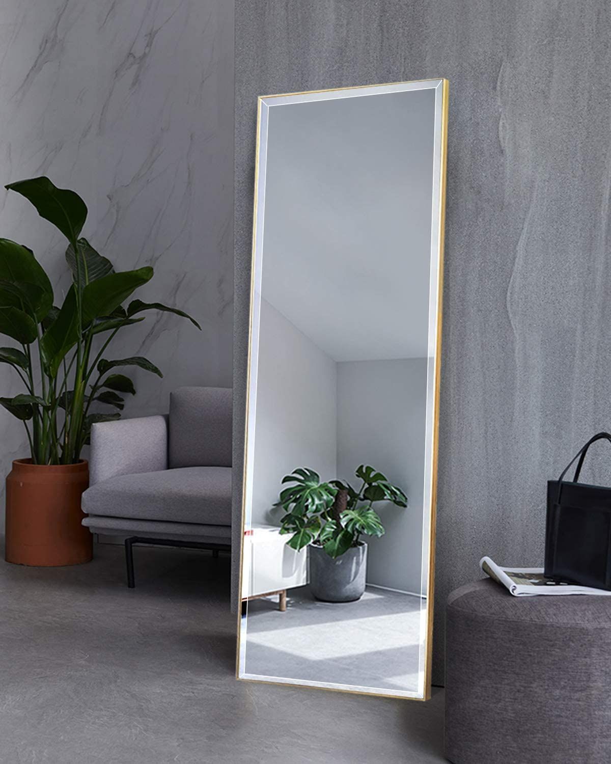 Leaning or Wall hanging Full Body Mirror (1.5f x 5f)