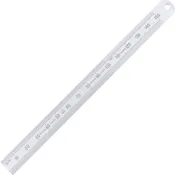 150mm/6" FLEXIBLE RUSTLESS RULEROUND END