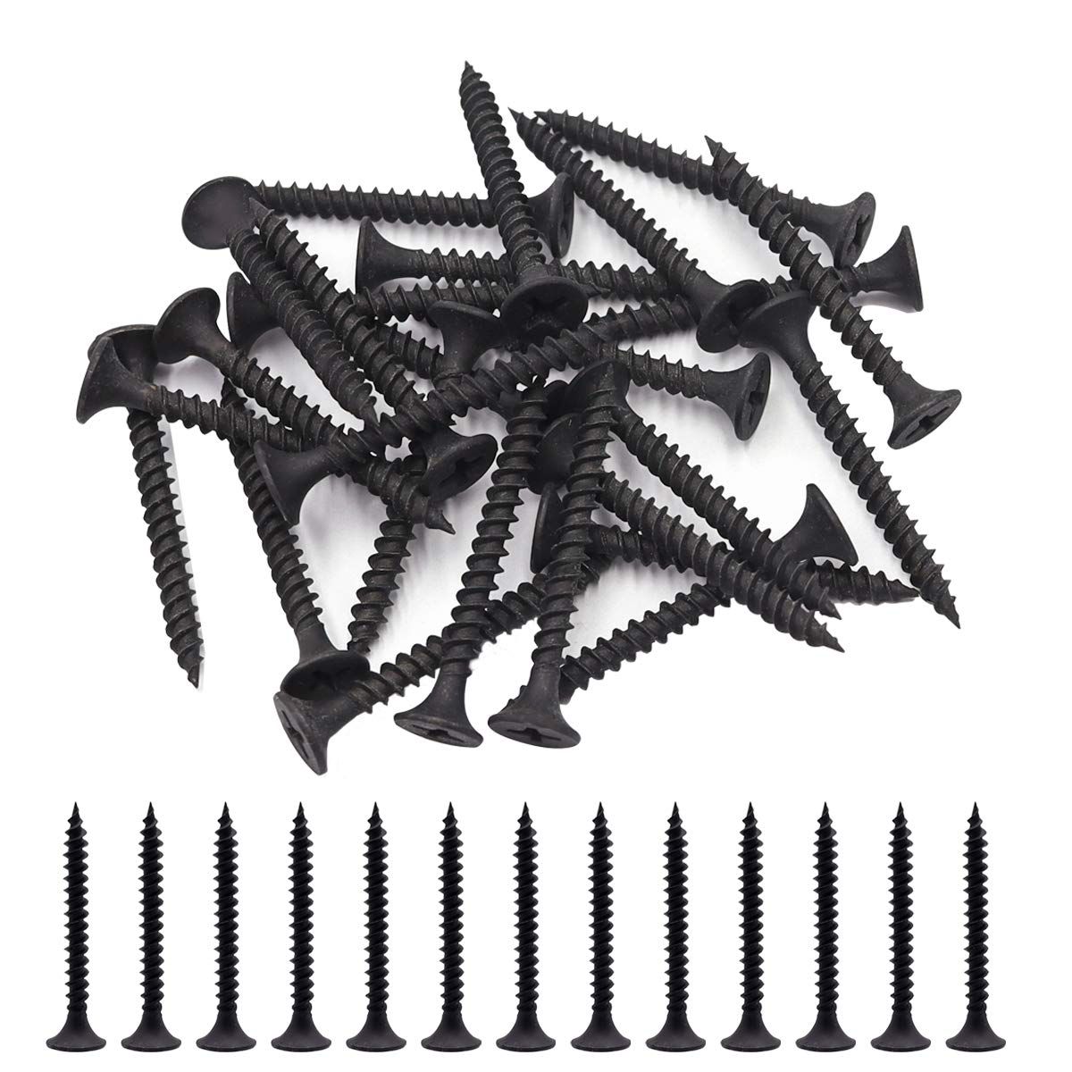 QS Skru Black 1 Inci (50pcs 1 box)