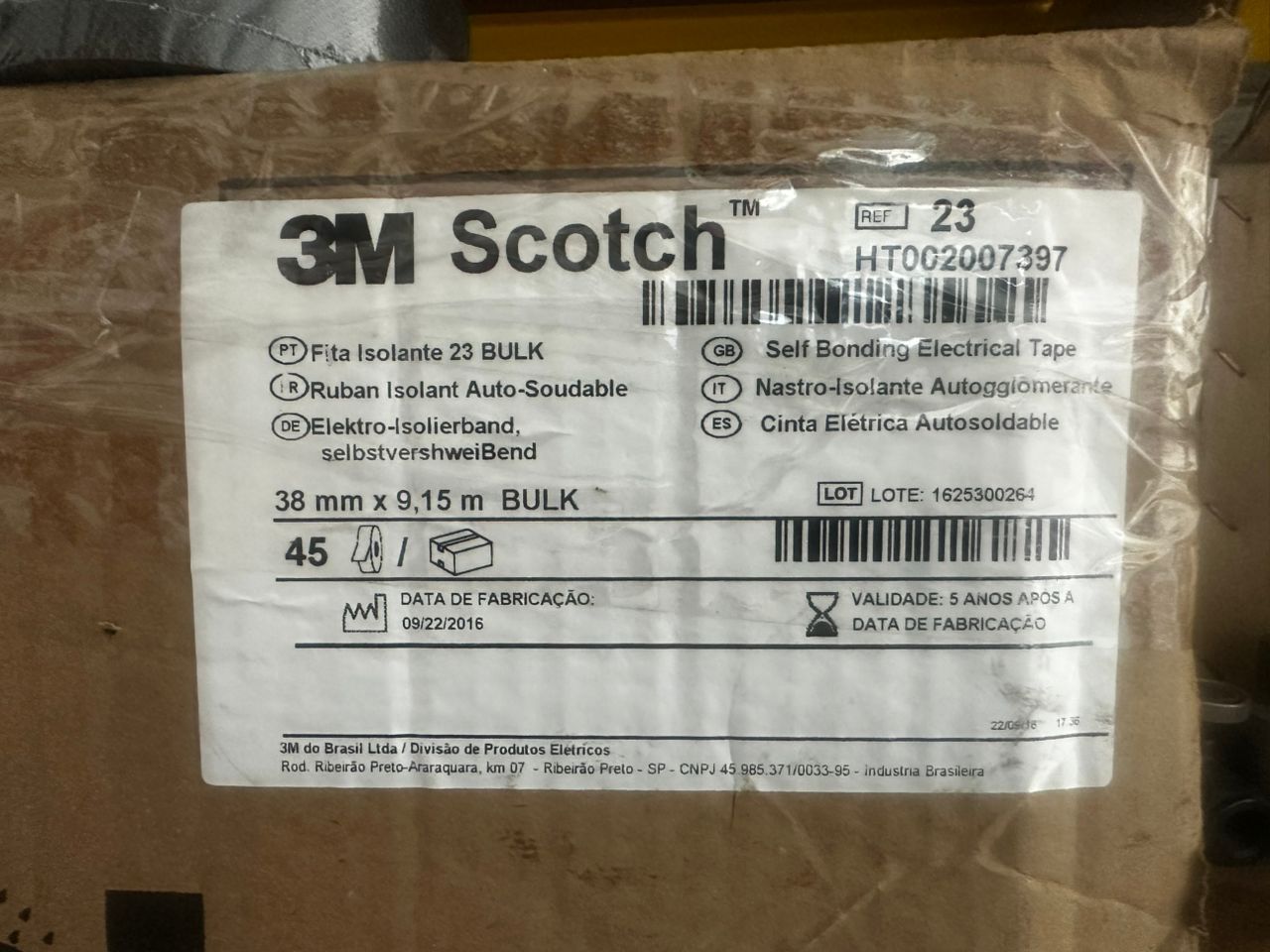 3M Scotch 23 Self Bonding Electrical Tape 38mm x 9.15m (Surplus Stock)