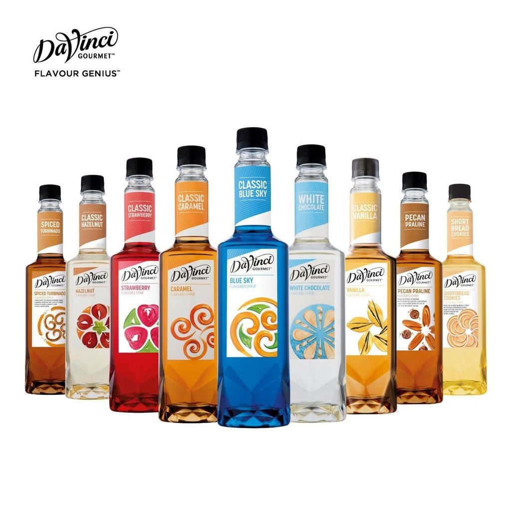DaVinci Gourmet Vanilla/ Hazelnut/ Caramel/ Irish Cream/ Roasted Almond Syrup (750ml)
