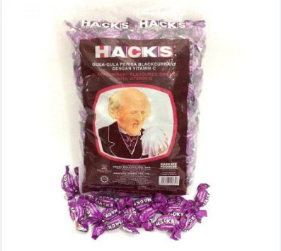 Hacks Candy with Vitamin C 1.5kg- Blackcurrant