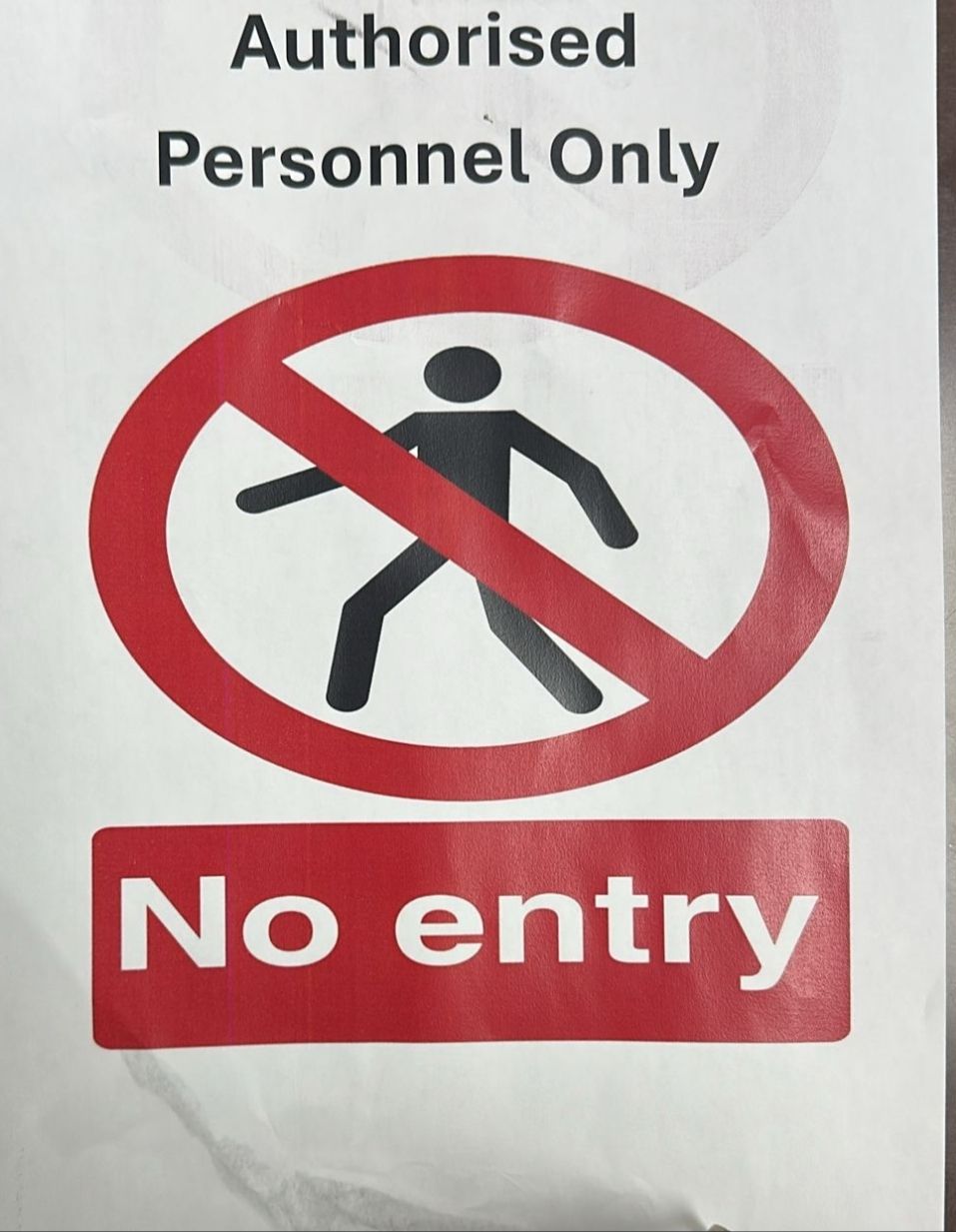 Signage Size A4