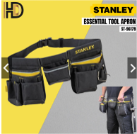 STANLEY TOOL BELT POUCH, 9 POCKETS AND 2 HOOPS, 600 DENIER FABRIC, 600 X 255 X 750