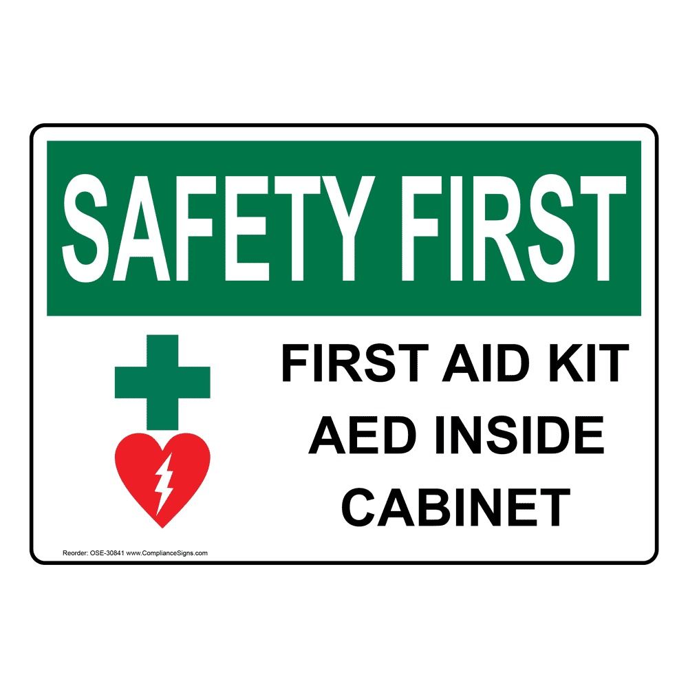Safety First Plate 15CM X 10CM