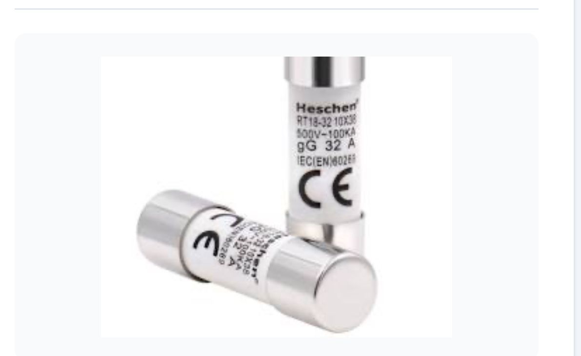 Fuse 32A ceramic gG 10 X 38 500V 100kA Price per unit: