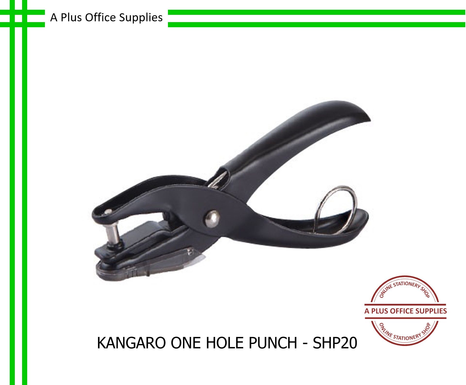KANGARO One Hole Punch SHP-20 / Penebuk Kertas Satu Lubang