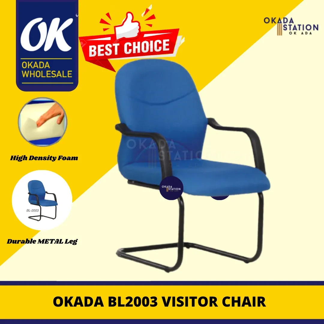 ERGONOMIC OFFICE CHAIR -VISITOR FABRIC / BL-2003 / KERUSI PEJABAT / OFFICE CHAIR / ERGONOMIC CHAIR / VISITOR CHAIR