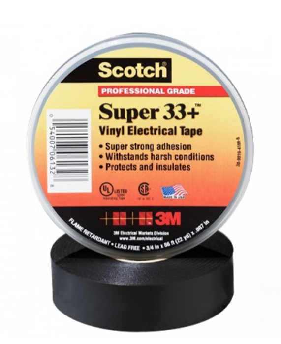 3M 33+ PREMIUM VINYL TAPE (3/4? X 66?) (10ROLLS)