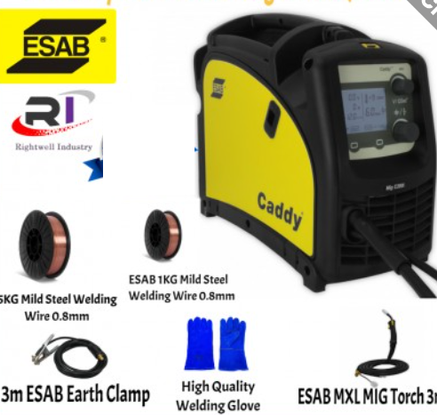 RIGHTWELL ESAB WELDING MACHINE CADDY MIG C200I (SWEDEN) 0349312030