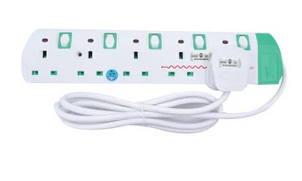QP HOYO Trailing Socket 5 Gang 5 gang 2m