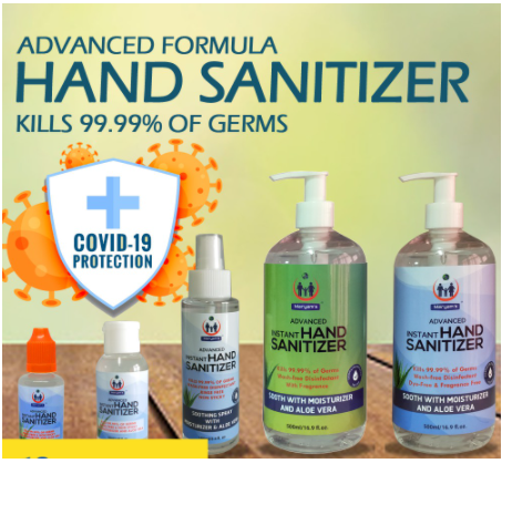 Advanced Hand Sanitizer 75% Alcohol (Kill 99.9% Germ, Bacteria, Virus) 500ml Gel/Spray