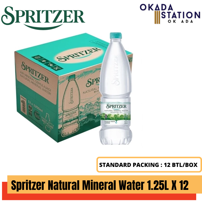 SPRITZER 1250ML MINERAL WATER - 12 BOTOL (CARTON) /Spritzer /Mineral Water /Water /Natural Mineral Water /Spritzer Mineral Water