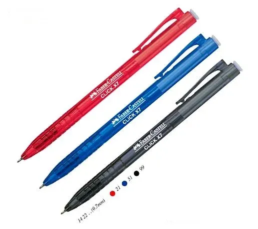 CLICK X7 0.7MM BALL PEN RED 60PCS/BOX