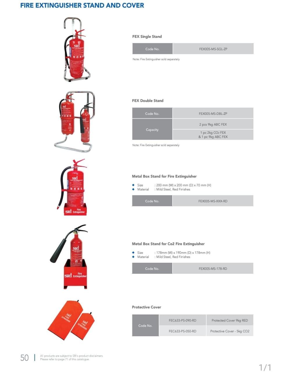 Fire Extinguisher Chrome Stand