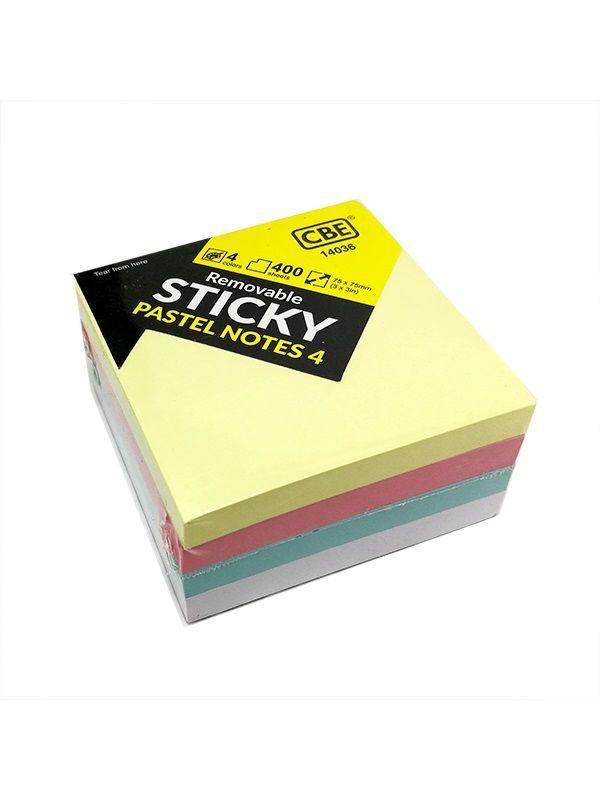 CBE 14038 SELFSTICK NOTE 3FT X 2FT  PASTEL COLOUR