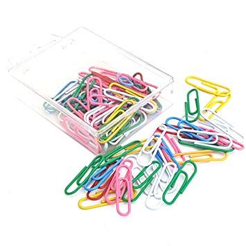 Coloured Paper Clip (28mm) 100pcs/box