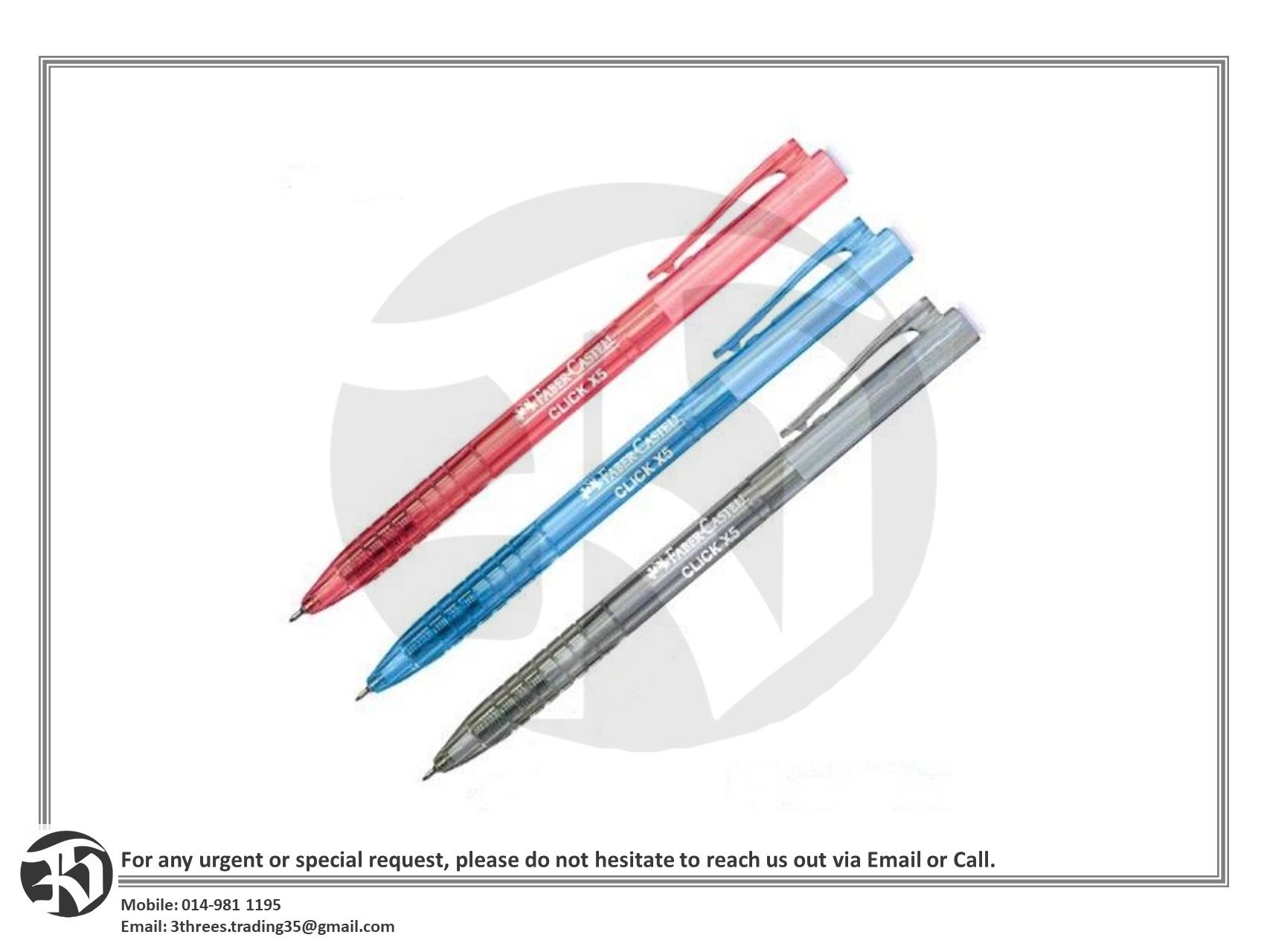Faber-Castell Click X5 Ball Pen 0.5mm