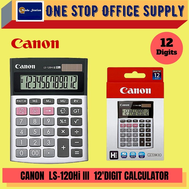 Canon Desktop Calculator 12 digits LS-120HI-III / Canon / Calculator / Canon Calculator / Desktop Calculator / Canon Desktop Calculator 12 digit LS-120HI-III