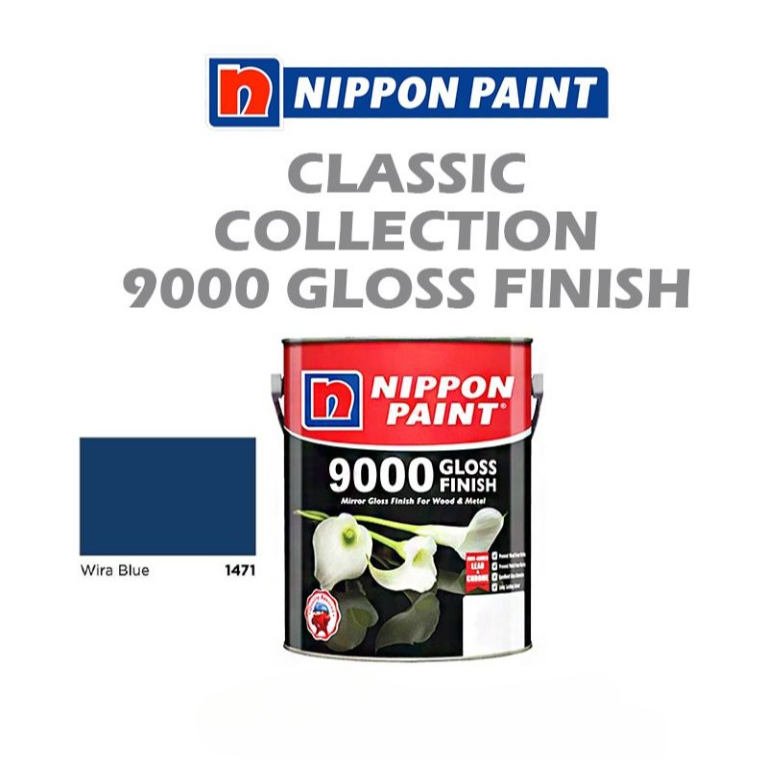 NIPPON 9000 GLOSS FINISH 5L - WIRA BLUE 1471
