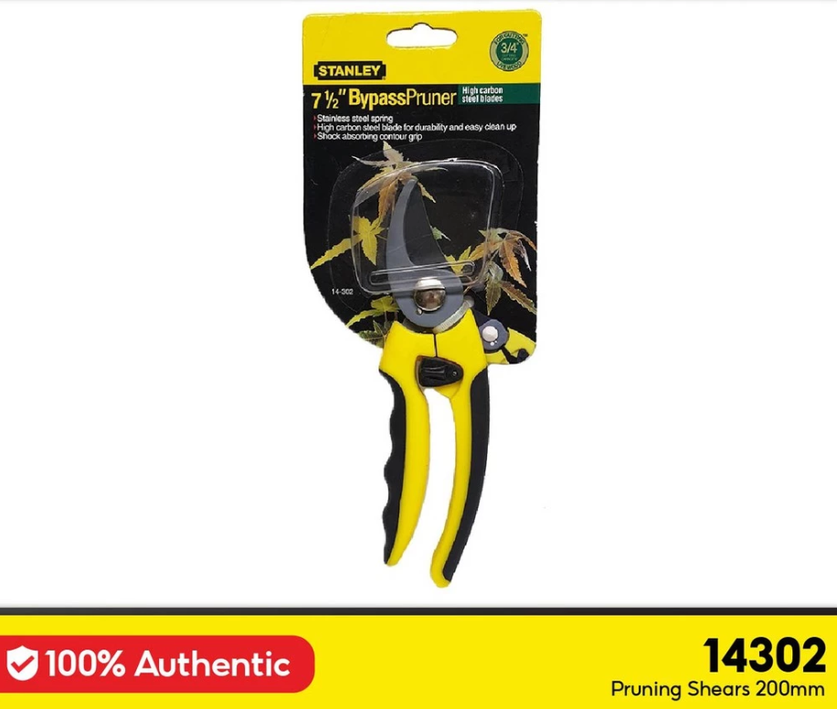 STANLEY 14302 PRUNING SHEARS BYPASS (200MM/8") 14-302-23