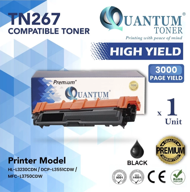 BROTHER TN-267 Compatible Toner / TN267 / Brother HL L3230CDN DCP L3551CDW MFC L3750CDW HLL3230CDN DCPL3551CDW