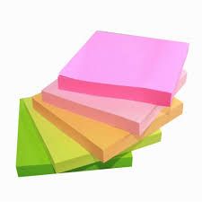 STICK ON NOTE PAD - 100MM X 75MM (3" X 4")