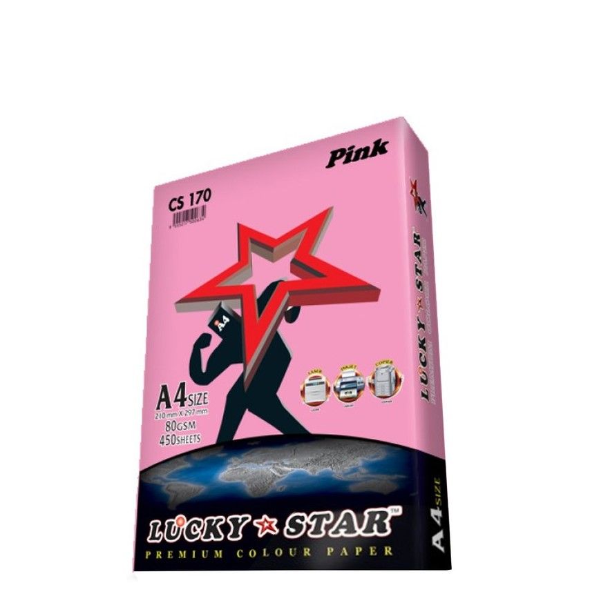 A4 80gsm Colour Paper - Pink