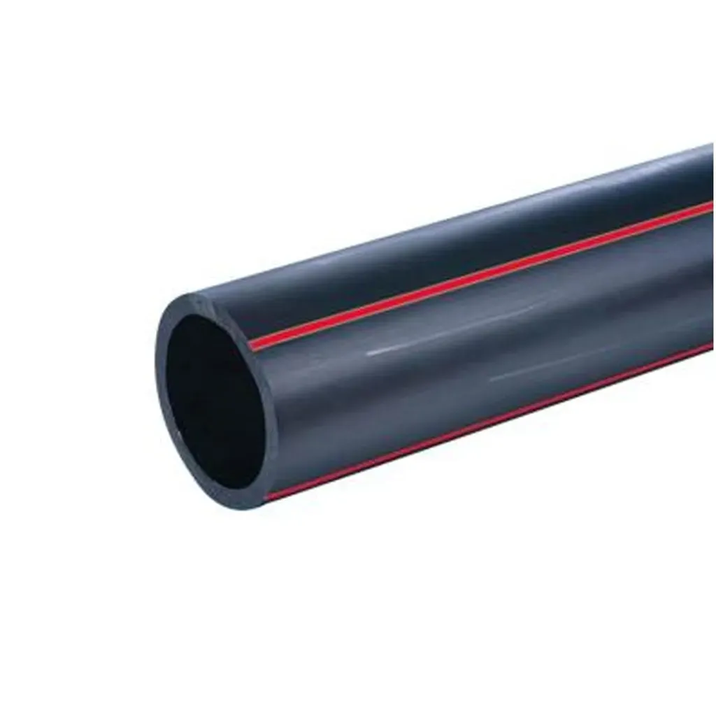 OEM HDPE Pipe PN10 Poly Pipe (Red Stripe)