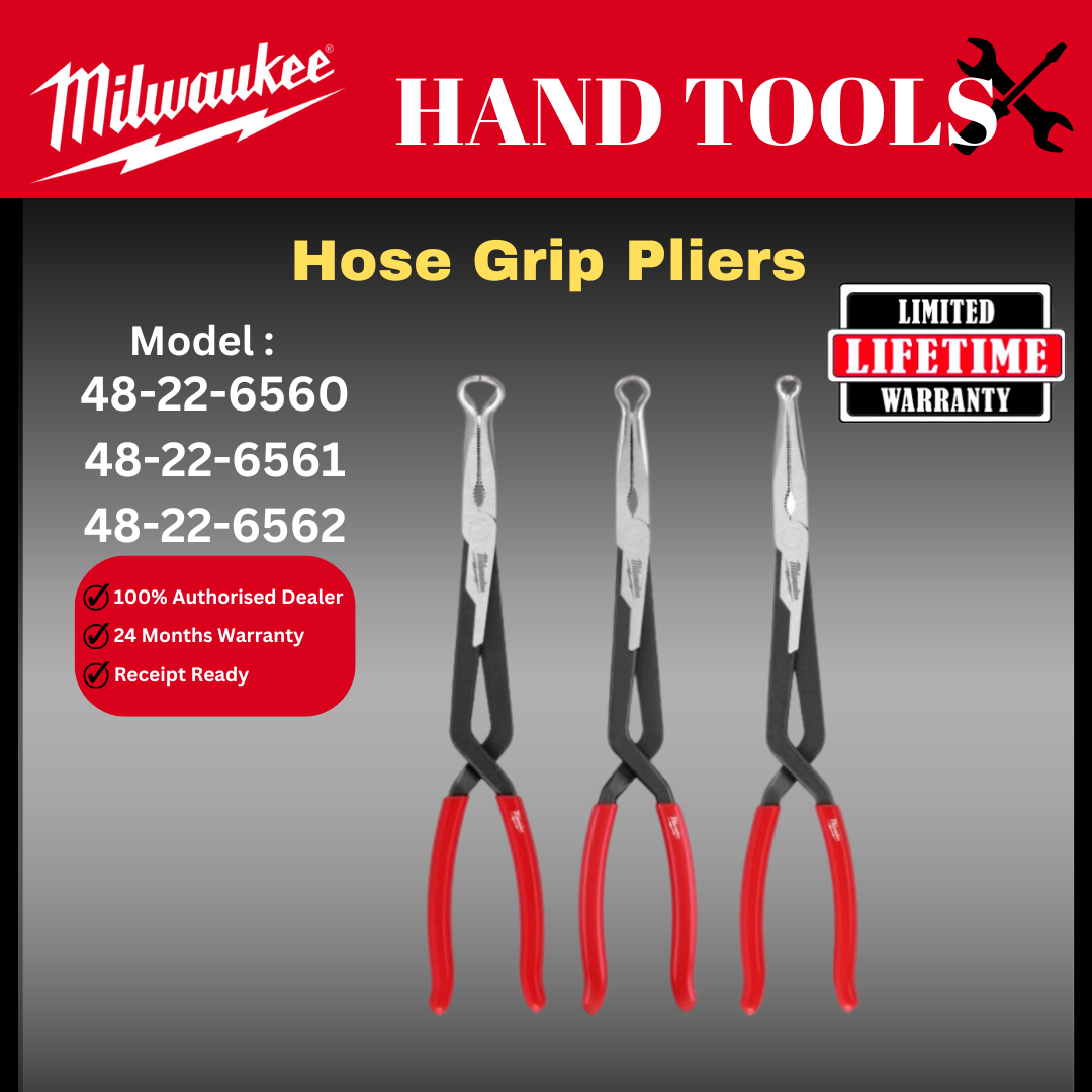 Milwaukee Diameter Hose Grip Pliers / 48-22-6560 / 48-22-6561 / 48-22-6562 / Tight Spaces Pliers / Pliers and Clamps / Hand tools