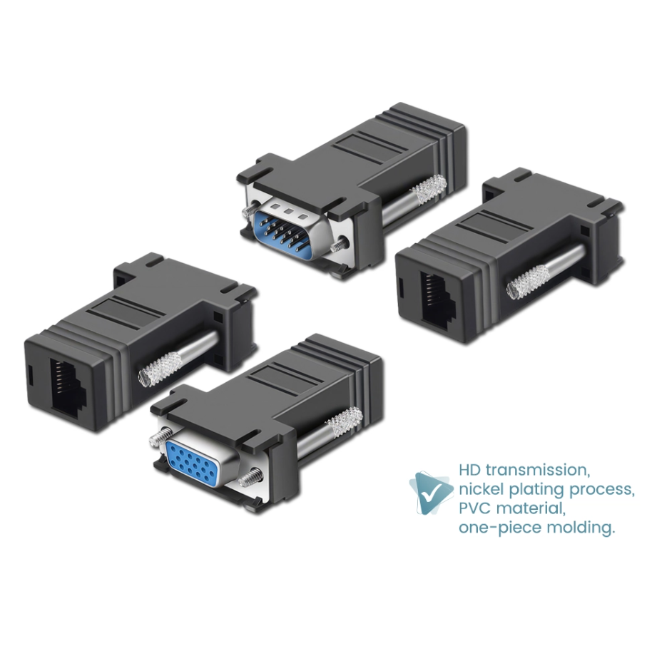 STPLUS VGA TO RJ45 CONVERTER ADAPTER